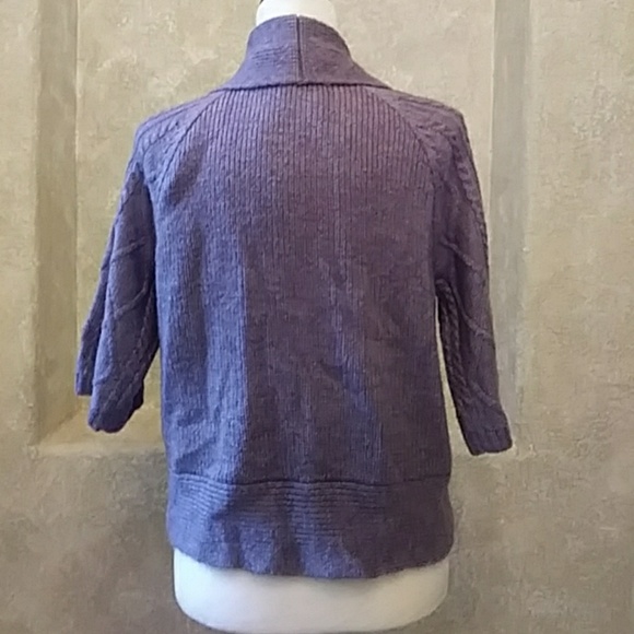 Chico's Bolero Open Front Cardigan Sweater Sz 1 NWT - Picture 3 of 9